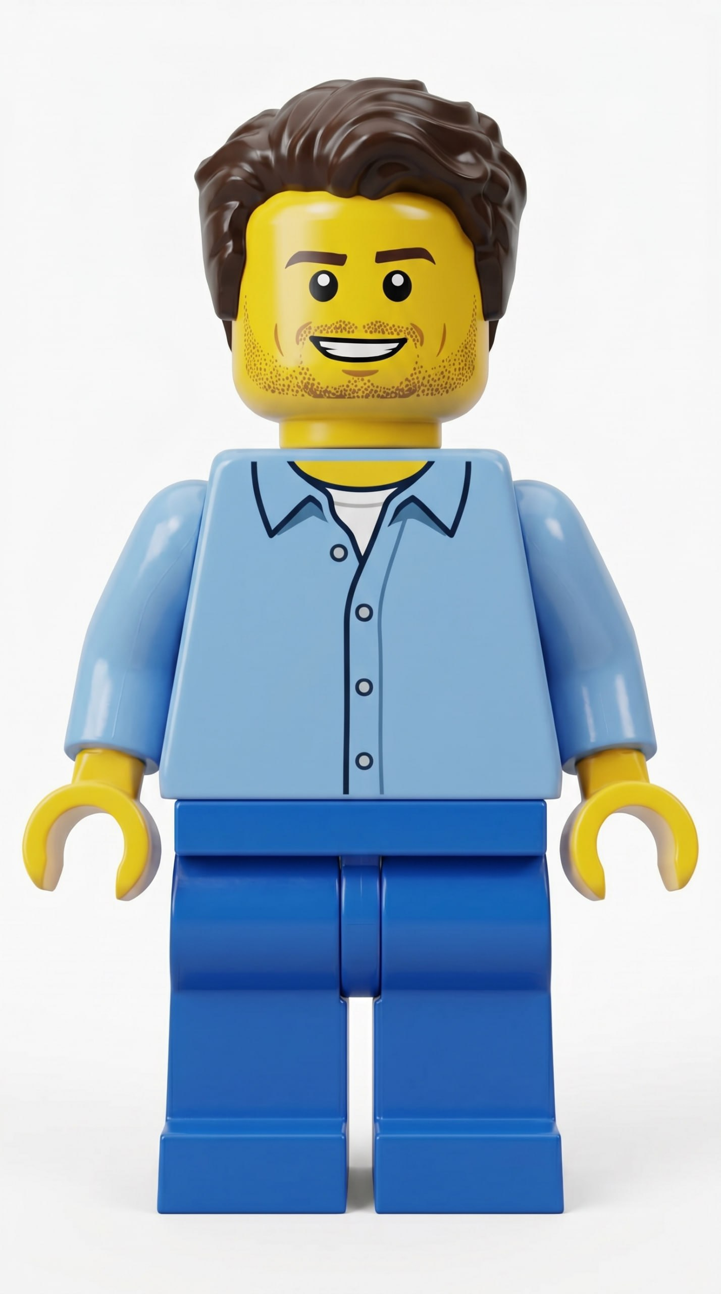 Пример AI-фотосессии в Wibee: Минифигурка LEGO