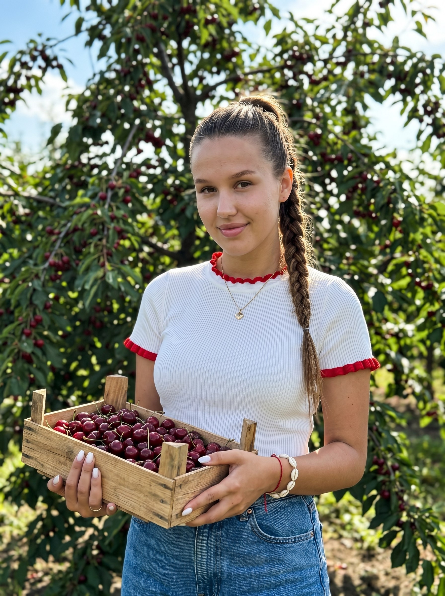 Превью пресета ИИ фотосессии Wibee: Черешневый сад